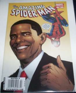 THE AMAZING SPIDER MAN COMIC #583 PRESIDENT BARACK OBAMA COVER 2ND 