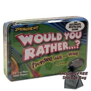  Zobmondo Would You Rather? Twisted, Sick and Wrong w 