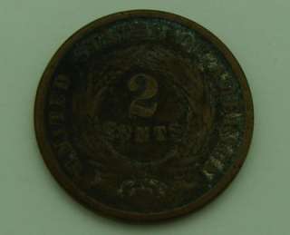have for sale a 1864 US 2 Cent Copper Coin which has been in 