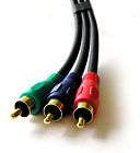 component video cables 6 ft red green blue hookup rca