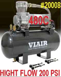 VIAIR High Flow 200PSI 12v Air Compressor 20008 480C HD  
