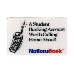 Collectible Phone Card 30u NationsBank A Student Banking Account 