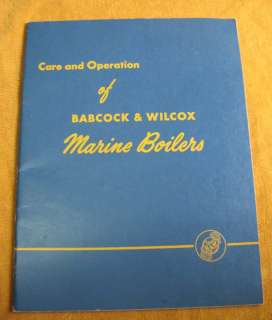 Manual amianto y Babcock de Wilcox de las calderas marinas B&W