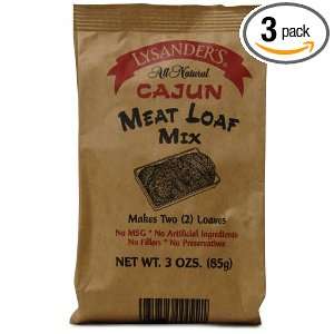 Lysanders Meat Loaf Mix, Cajun, 3 Ounce Grocery & Gourmet Food