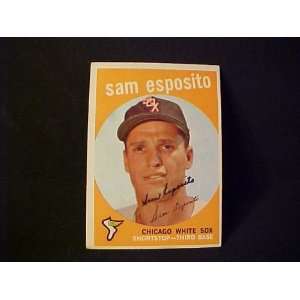  Sam Esposito Chicago White Sox #438 1959 Topps Autographed 