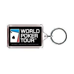  World Poker Tour Logo Lucite Keychain WK1574 Toys & Games