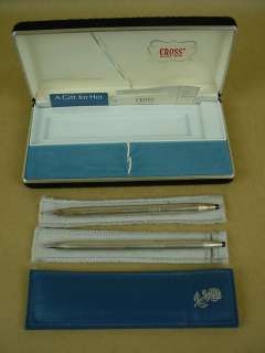 Cross Sterling Pen & Pencil Beautiful Vintage Sterling Silver Set w 