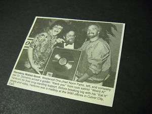 WEIRD AL YANKOVIC and DR. DEMENTO 1985 Promo Pic/Text  