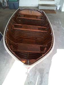 1942 Penn Yan Mahogany Wooden Dingy or Row Boat Beautiful Original 