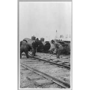  Workmen laying track
