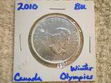 2010 1 Oz 9999 SILVER MAPLE LEAF CANADA WINTER OLYMPICS  