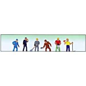  Model Power O Scale Work Crew   Painted Figure Set Toys 