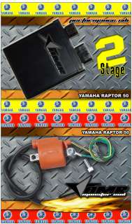   AMR RACING CDI REV BOX / MONSTER COIL YAMAHA RAPTOR 50 PART S2  