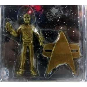  Star Trek Commander Worf Diecast Keychain   Placo Toys 