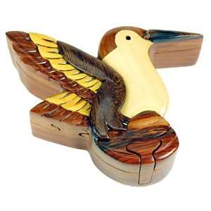  Hummingbird   Secret Wooden Puzzle Box Toys & Games