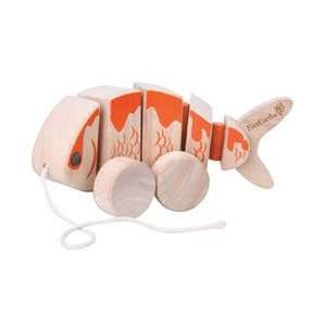  Wooden Pull Along Koi Fish Toys & Games