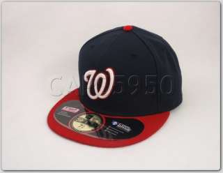 Washington Nationals 2011 On Field Cap Hat New Era 5950  