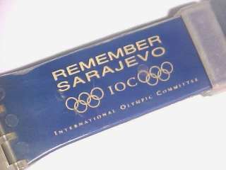CHRONO 1994 REMEMBER SARAJEVO OLYMPICS SWATCH WATCH  