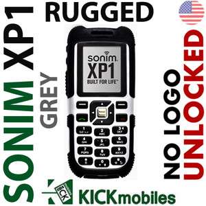 BNIB SONIM XP1 GRAY FACTORY UNLOCKED TOUGH PHONE IP52 GSM WITHOUT 