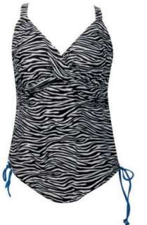   MW One Piece Tank Swimsuit Zebra Plus Size 14 18 Swimwear Clothing