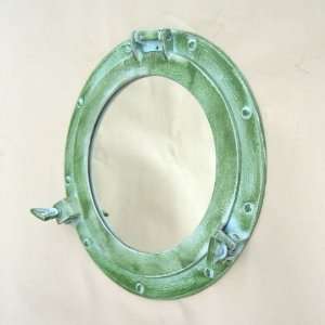  Green Porthole Mirror 12     Nautical Decorative Gift Solid Brass 
