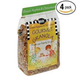 Partners Gourmet Granola, Green Apples and Cinnamon, 16 Ounce Bags 