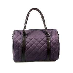    [Lady Hellen] Purple Double Handle Satchel Bag Handbag Purse Baby
