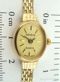   Case Band Womens Geneve Swiss Quartz Watch Not Scrap New #2052  