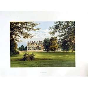  BEARWOOD WOKINGHAM BERKSHIRE WALTER COLOUR PRINT 1880 