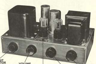 1954 BELL SOUND 2199 AMPLIFIER SERVICE MANUAL SCHEMATIC REPAIR 