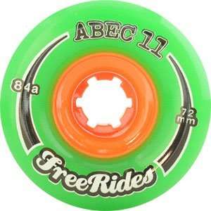  Abec 11 Freeride 77mm 84a Longboard Wheels (Set Of 4 