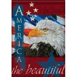  Patriotic Eagle America the Beautiful Flag Patio, Lawn 