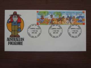 FDC Australian Folklore 1980 Waltzing Matilda stamps  