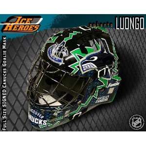 Roberto Luongo Vancouver Canucks Autographed Full Size Goalie Mask 