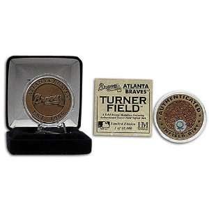  Braves Highland Mint Turner Field Infield Dirt Coin 