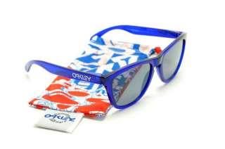 Oakley Frogskins Crystal Blue With Grey Tint 24 243  