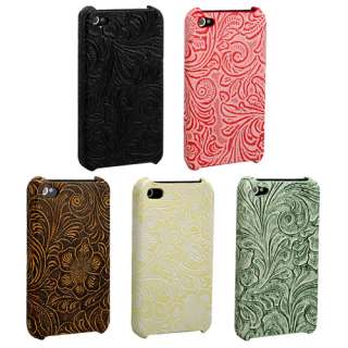 5Pcs Colorful Brand New Decorative Hard Back Case Cover for Iphone 4G 