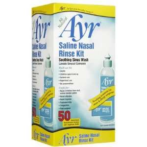  Ayr Saline Nasal Rinse Kit 50ct (Quantity of 3) Health 