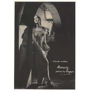   1947 Evyan Menace Perfume Deliberate Witchery Print Ad