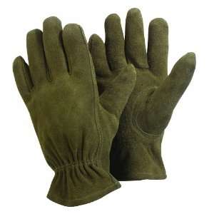  Washable Gardener   Olive Leather Gloves   Small Patio 