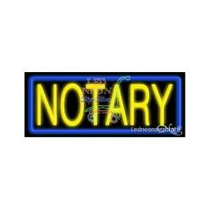  Notary Neon Sign 13 Tall x 32 Wide x 3 Deep Everything 