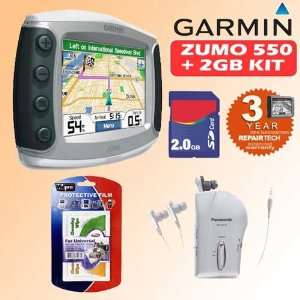  Garmin Zumo 550 Motorcycle GPS + 2GB Kit Electronics