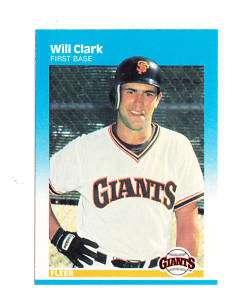 1987 Fleer #269 Will Clark Rookie   Giants, Mint  