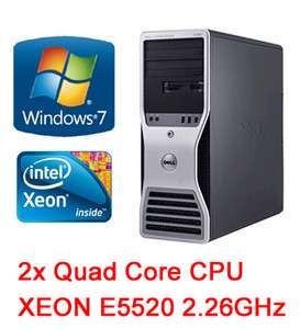 Dell Precision T5500 Workstation 2x QC XEON E5520 2.26GHz / Windows 7