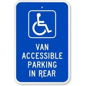 Van Accessible Parking In Rear (with Graphic) High Intensity Grade 
