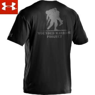 New Under Armour WWP Wounded Warrior Project T Shirt Black 1217627 