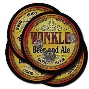  WINKLE Family Name Beer & Ale Coasters 