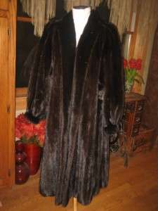   Quality Pelts Mint Large Plus Female Mink Fur Swing Jacket Coat #275s