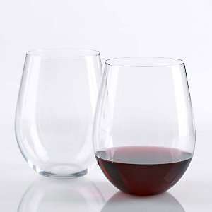  Wine Enthusiast U Cabernet/Merlot Stemless Wine Glasses 