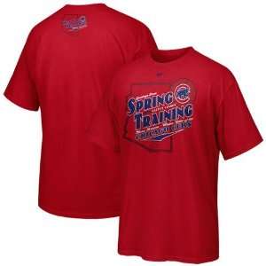  Nike Chicago Cubs Red Spring Training T shirt Sports 